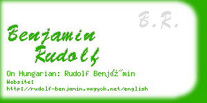 benjamin rudolf business card